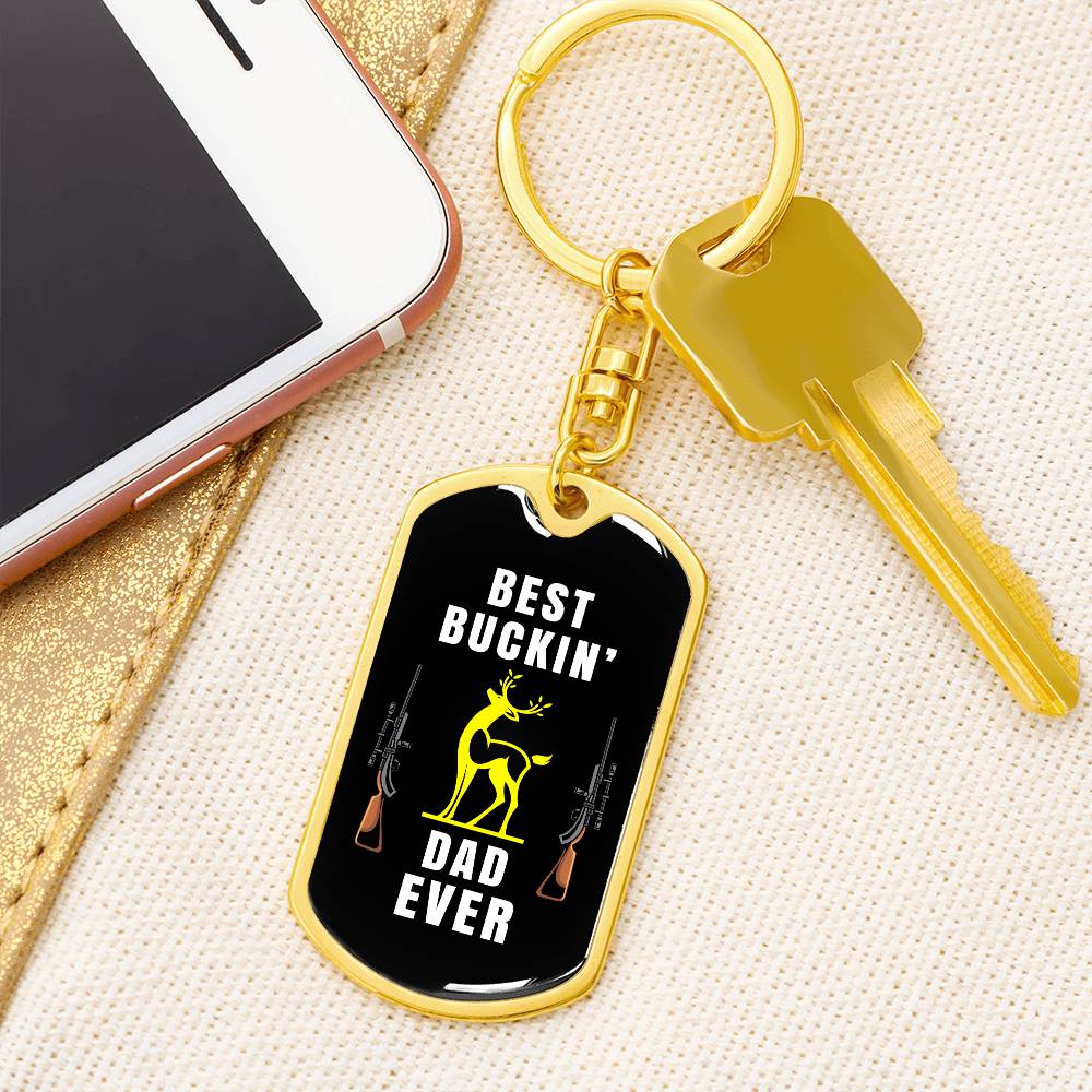 Best Buckin' Dad Ever, keychain