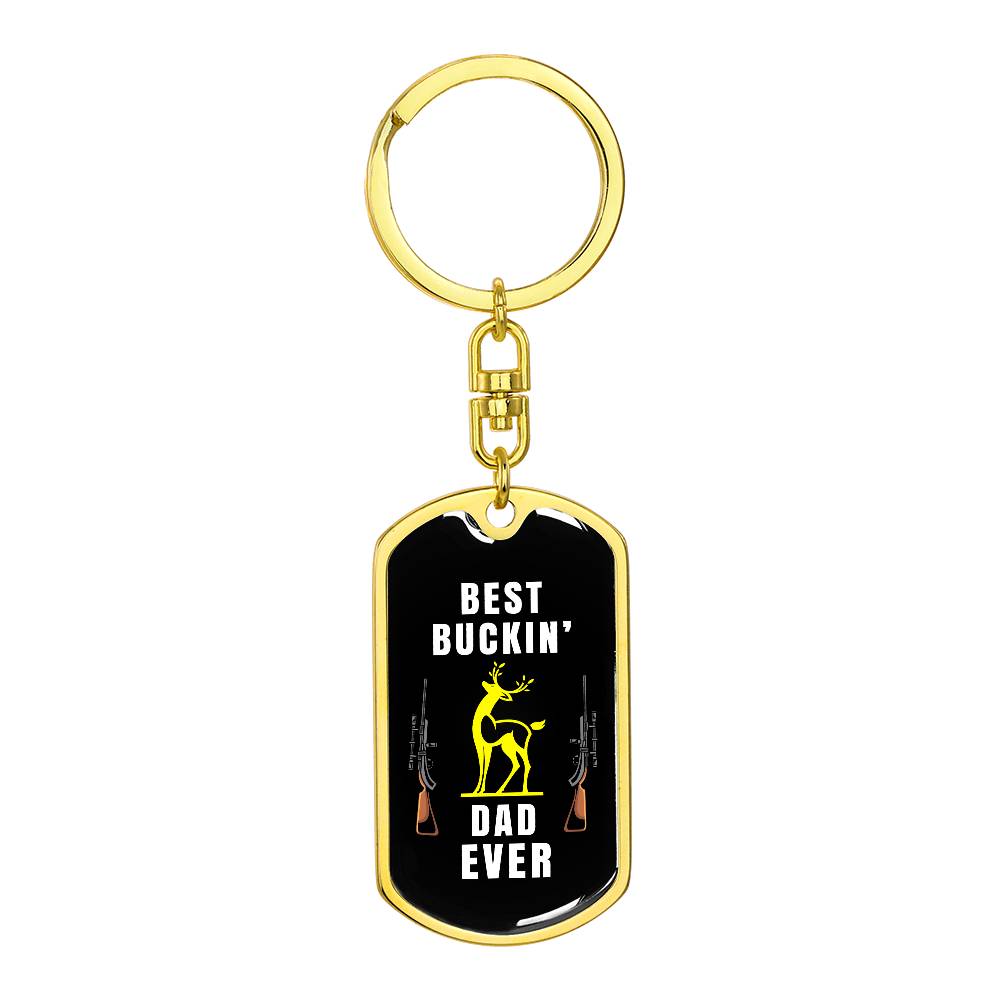 Best Buckin' Dad Ever, keychain