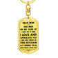 Dear Mom Keychain – I Love and Appreciate You Always