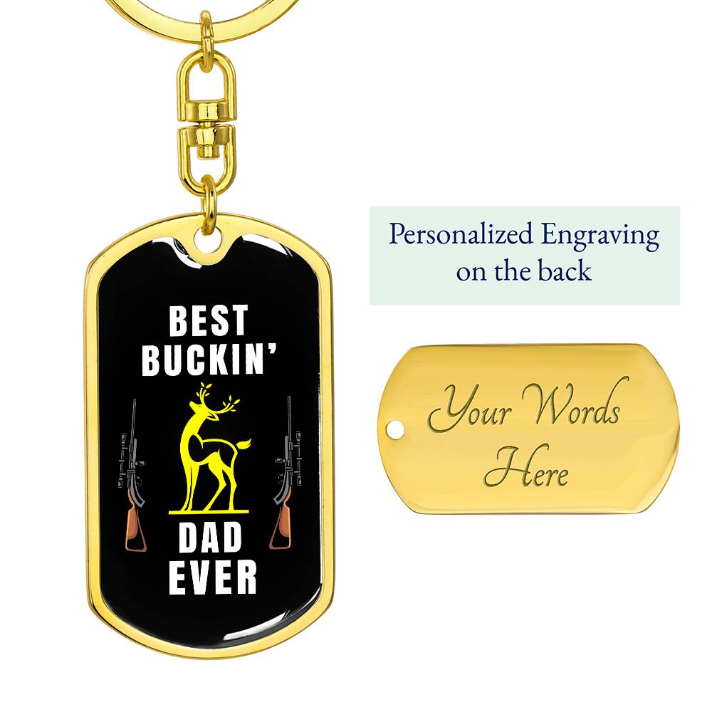 Best Buckin' Dad Ever, keychain