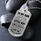 Dog Tag Necklace Gift for Dad From Son Father’s Day Gift