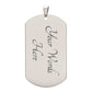 A Turly Amazing Mentor Dog Tag Necklace