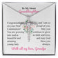 To My Sweet Granddaughter Cross Necklace With All My Love, Grandpa
