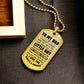Dog Tag Necklace Gift for Dad From Son Father’s Day Gift