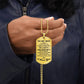 To My Man Dog Tag Necklace – Romantic Gift for Him