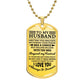 To My Husband Dog Tag Necklace