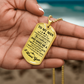 To My Man Dog Tag Necklace – Romantic Gift for Him