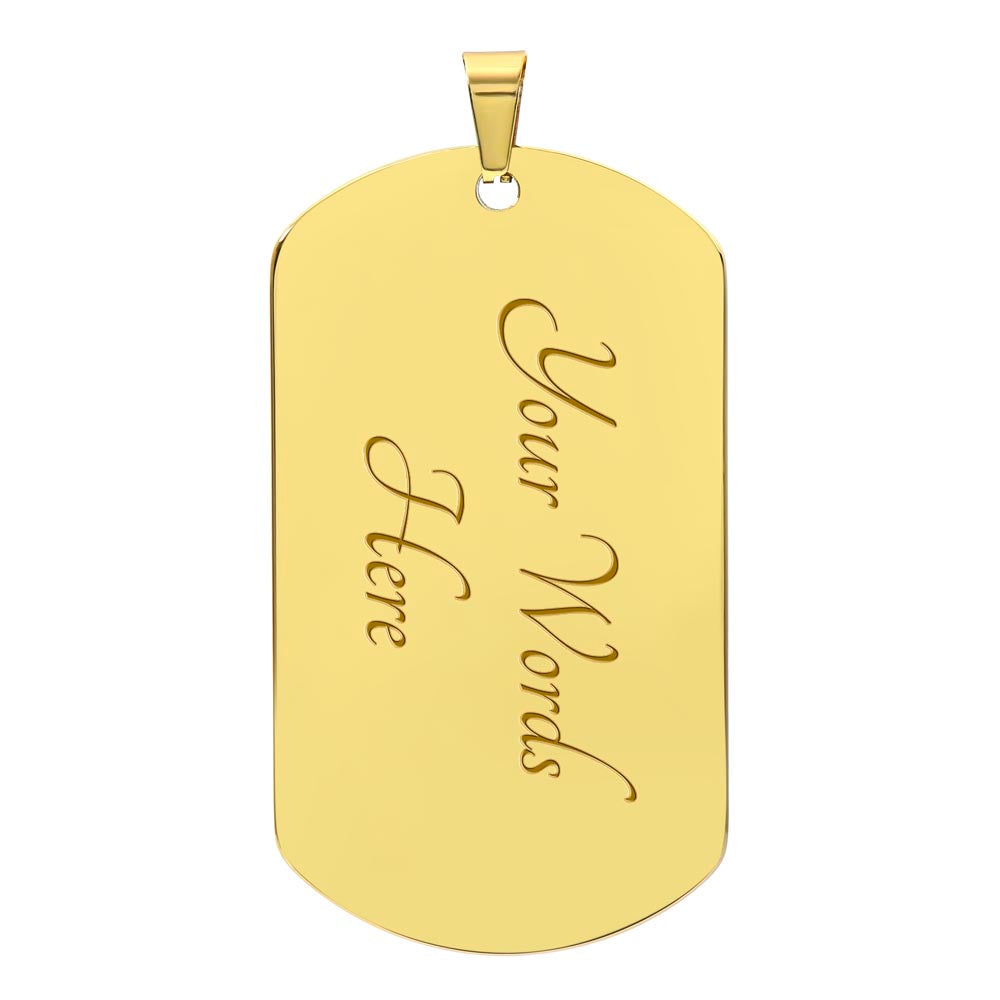 Best Buckin' Dad Ever, dogtag