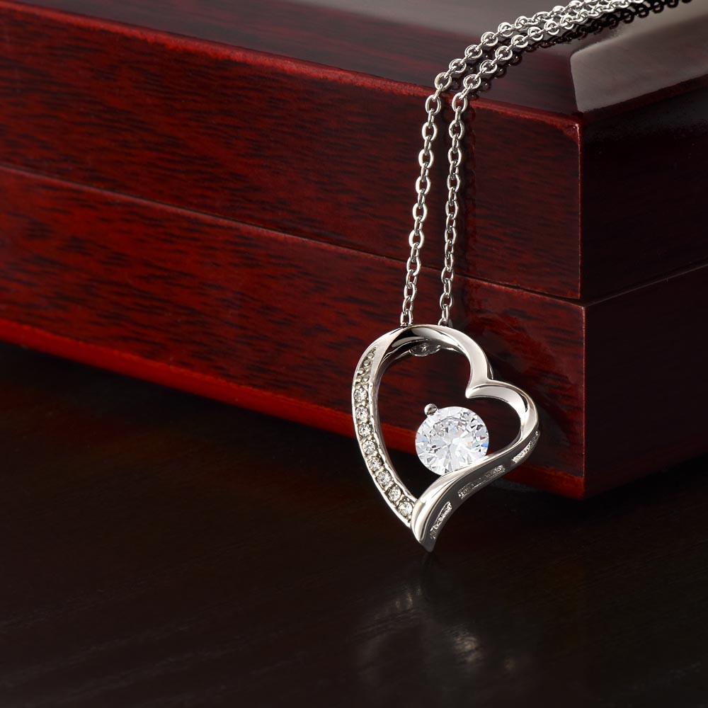 To My Smokin' Hot Soulmate Necklace Gift, Forever Heart Necklace Gift, Valentine's Day Soulmate Jewelry With A Meaningful Message Card.