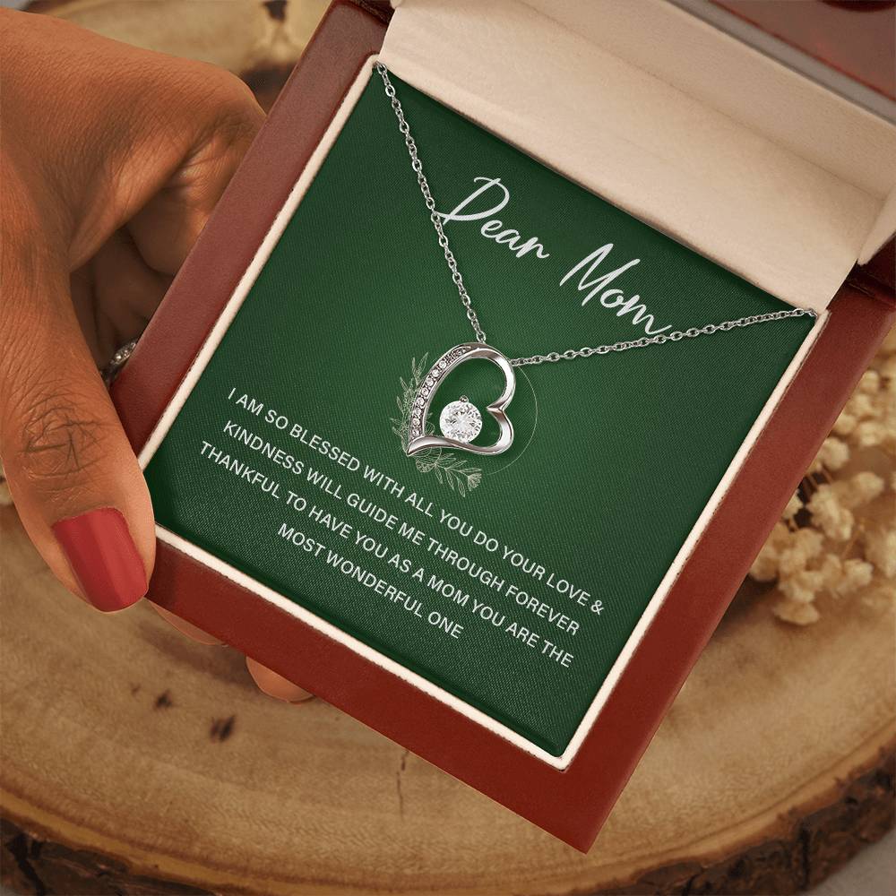 Dear Mom Blessed To Have You Necklace Love You Mom Necklace Best Mom Ever Necklace Eternal Bond With Mom Necklace Meaning Thoughtful Gift For Mindful Gift For Mom Necklace For Family Bond Dear Mom Necklace Gift