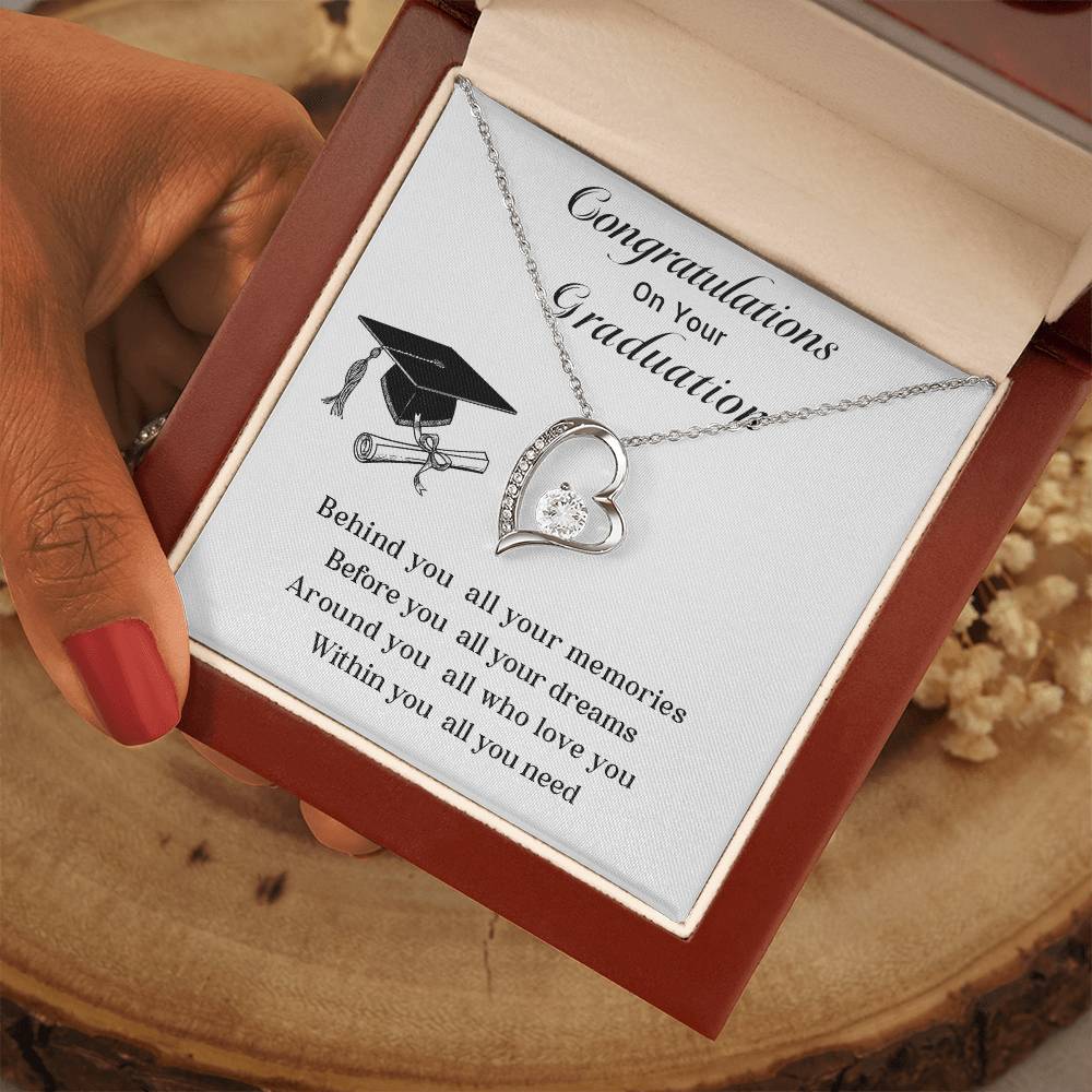 Congratulations On Your Graduation Necklace Graduation Necklace Gift Necklace For Graduate’s Special Day Gift For Graduate’s New Journey Necklace For Graduate’s Memories Gift For Graduate’s Success Emotional Gift For Graduates