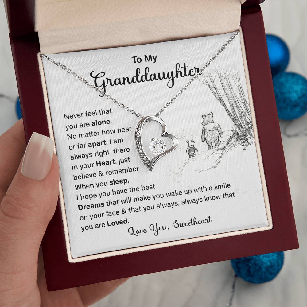 To My Granddaughter Gift From Grandpa With Heartfelt Message Card