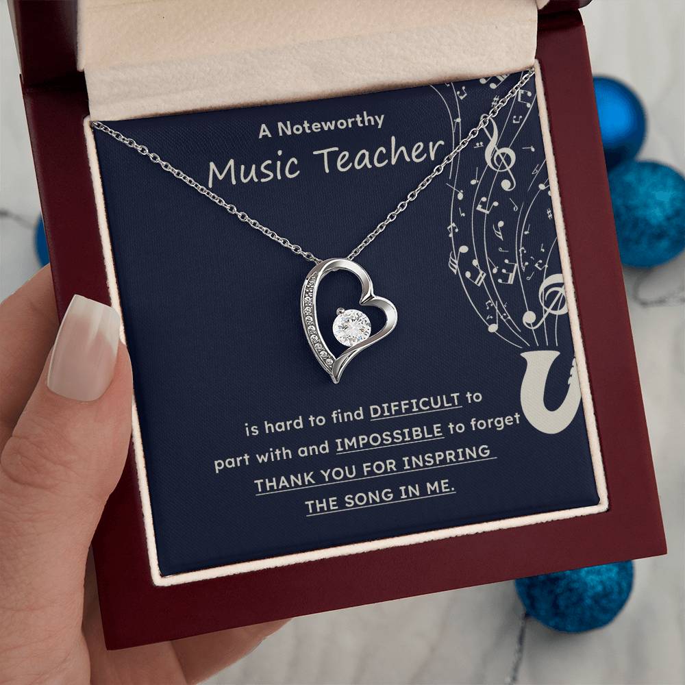 A Noteworthy Music Teacher Artistic Expression Jewelry Melodic Journey Necklace Passion For Music Necklace Soulful Artistry Jewelry Musical Journey Gift Creative Flow Necklace Inspiring Art Jewelry Imaginative Sound Jewelry Cultural Expression Necklace