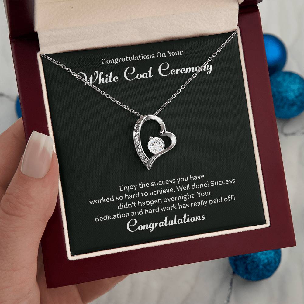 Congratulations On Your White Coat Ceremony Congratulations Necklace Inspirational Jewelry Gift Meaningful Gift For Graduates Proud Of Your Journey Necklace Celebrate Your Success Necklace Emotional Connection Necklace Jewelry For Inspiring Confidence