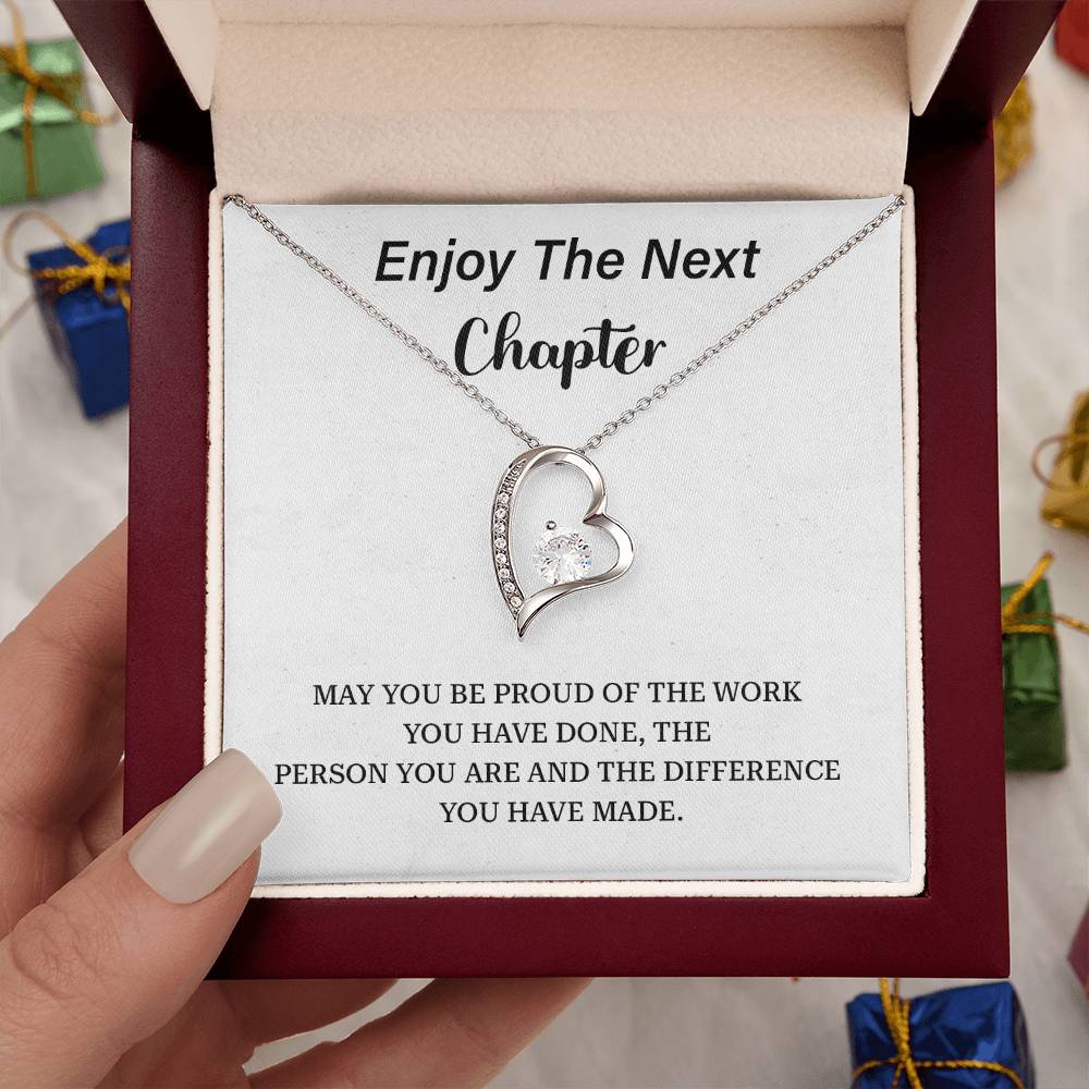 Enjoy The Next Chapter Enjoy The Next Chapter Necklace Gift Jewelry Gift For New Chapter In Life Emotional Gift For Life Change Best Sentimental Gift For Transition Gift For New Chapter In Life Necklace Gift For Celebrating New Chapter Sentimental Jewelry