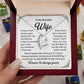 Husband to Wife Necklace Gift with Message Card