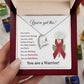 You’ve Got This Warrior Heart Necklace Strength & Encouragement Gift for Her