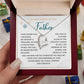 Sympathy Necklace Gift for Loss of Father with Message Card