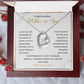 Mother-in-Law Necklace Gift from Bride with Card