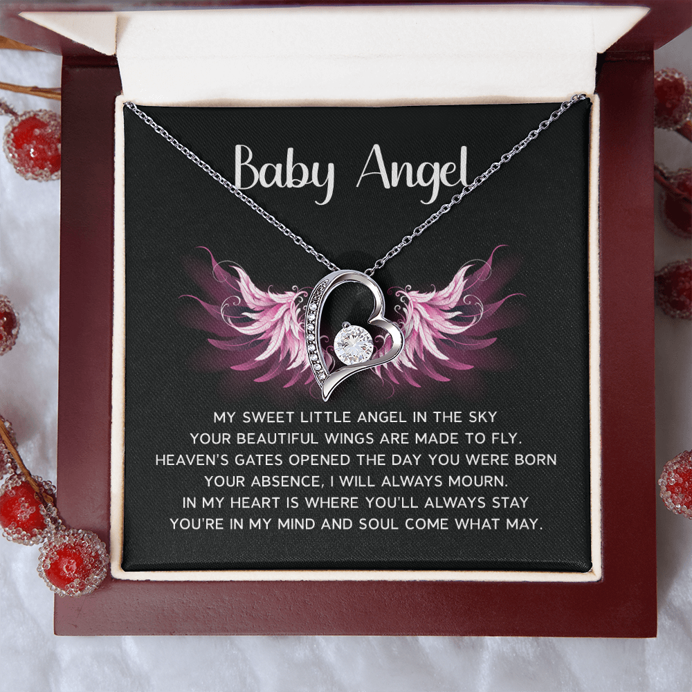 Baby Angel Miscarriage Memorial Necklace For Wife