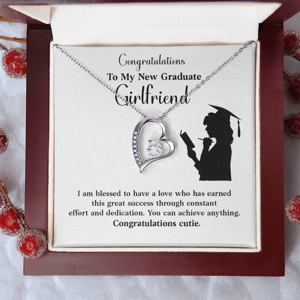 Congratulations To My New Graduate Girlfriend Necklace Necklace For Next Chapter Necklace For Girlfriend’s Potential Proud Partner Graduation Gift Sentimental Gift For New Graduate Gift For Girlfriend’s Graduation Graduate Girlfriend Necklace Gift