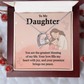 To My Daughter Necklace Greatest Blessing Gift Box