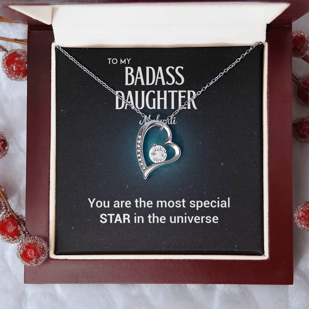 To My Badass Daughter Badass Daughter Necklace (Makynli)