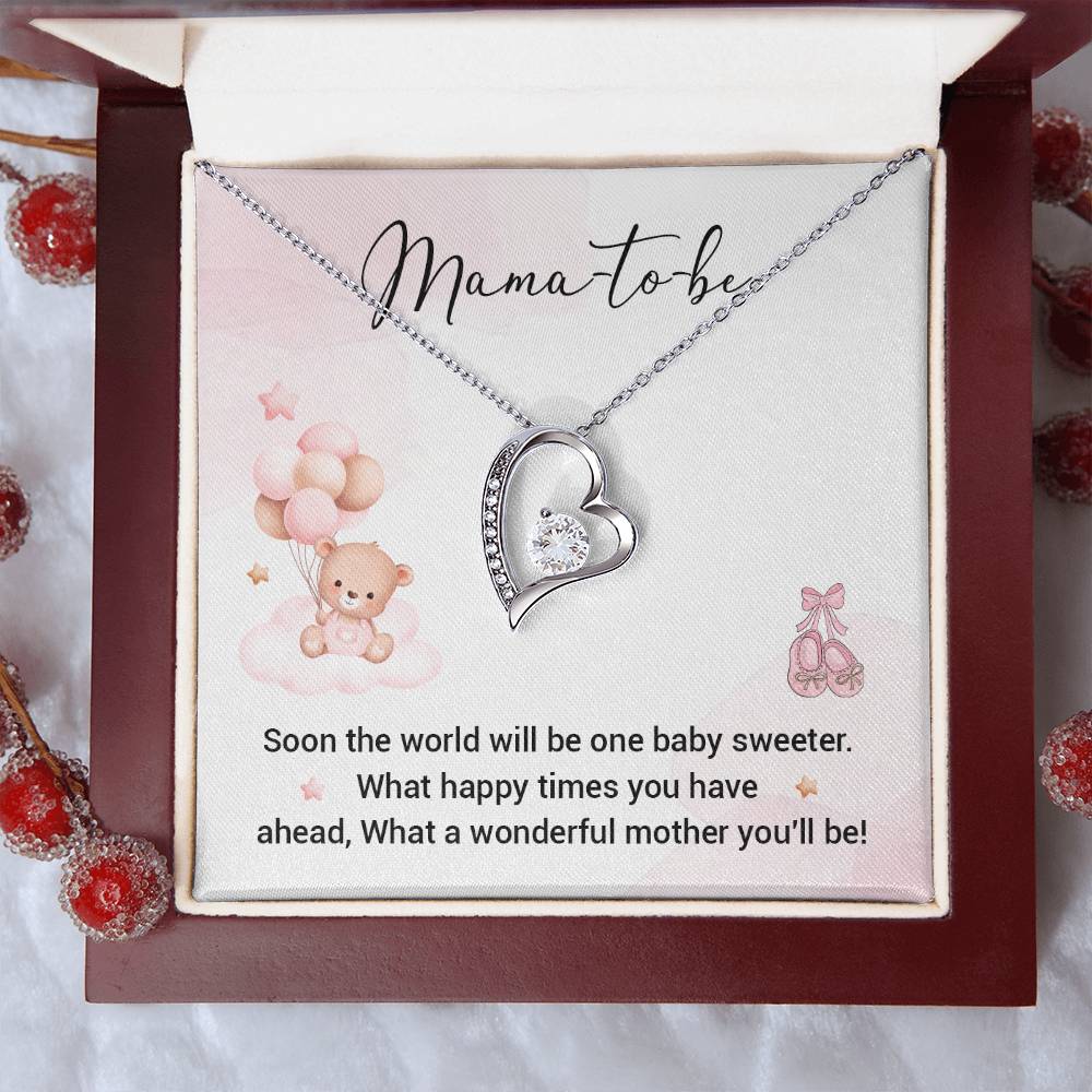 Mama-to-Be Necklace Gift – Cute Baby Shower Box