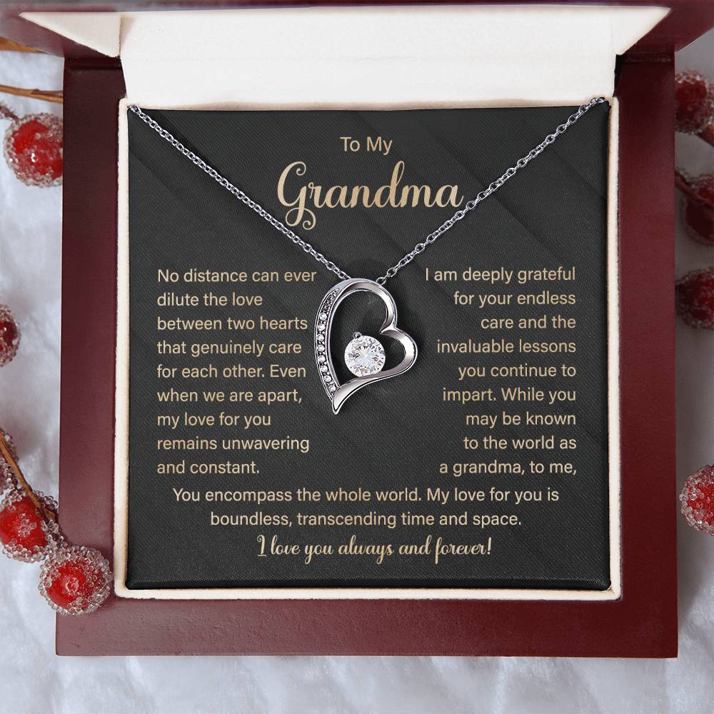 Grandma Necklace Gift from Grandchild for Birthday