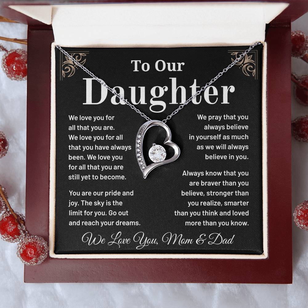 To Our Daughter: A Heartfelt Necklace Gift To Inspire And Celebrate Your Strength, Love, And Dreams