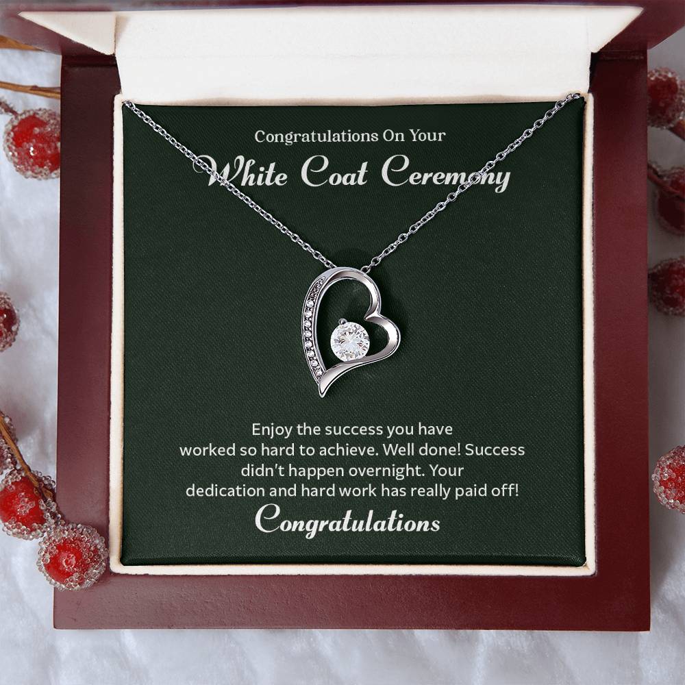 Congratulations On Your White Coat Ceremony Congratulations Necklace Inspirational Jewelry Gift Meaningful Gift For Graduates Proud Of Your Journey Necklace Celebrate Your Success Necklace Emotional Connection Necklace Jewelry For Inspiring Confidence