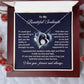 Soulmate Necklace Gift for Her Love Heart Pendant with Deep Message Card