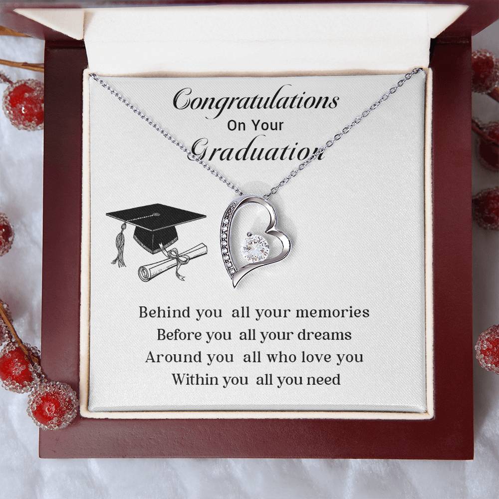 Congratulations On Your Graduation Necklace Graduation Necklace Gift Necklace For Graduate’s Special Day Gift For Graduate’s New Journey Necklace For Graduate’s Memories Gift For Graduate’s Success Emotional Gift For Graduates