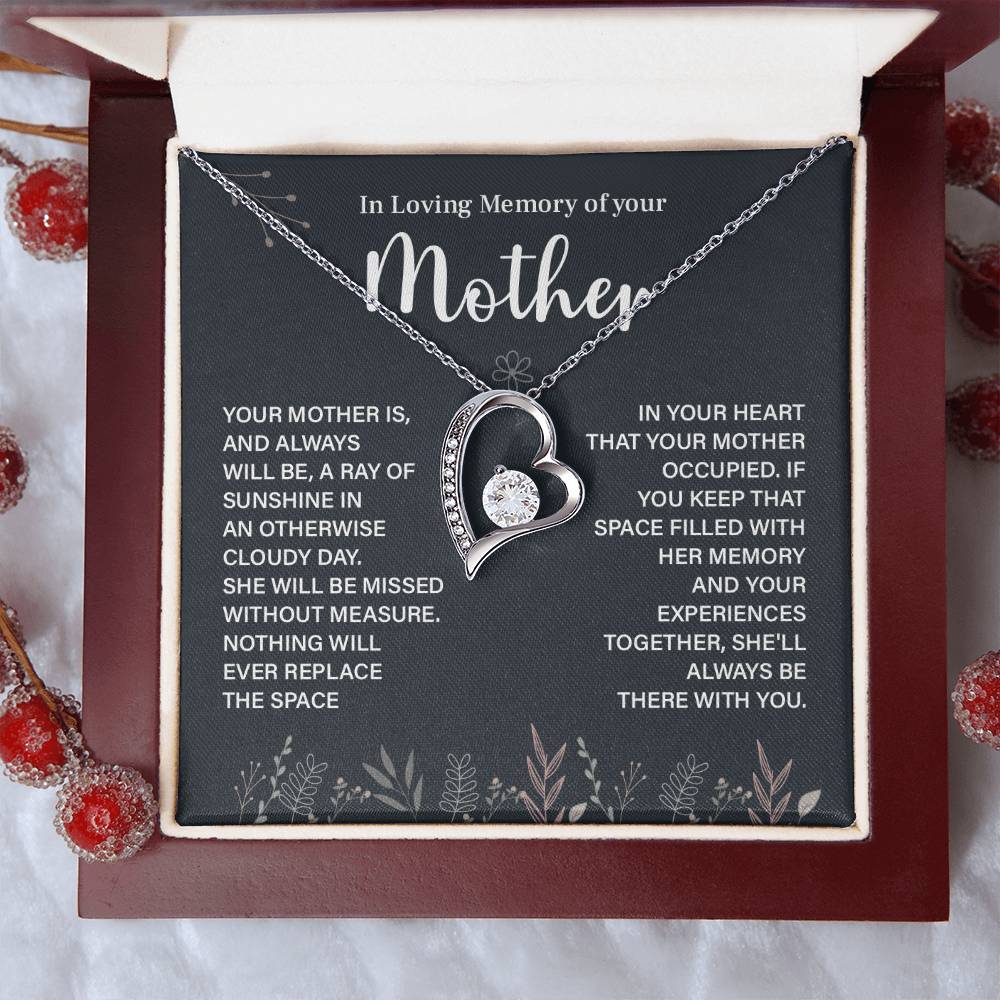 In Loving Memory Necklace For Mother – Heartfelt Memorial Jewelry Gift