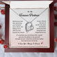 Romantic Wife Necklace Gift from Husband – Forever Partner Message Card