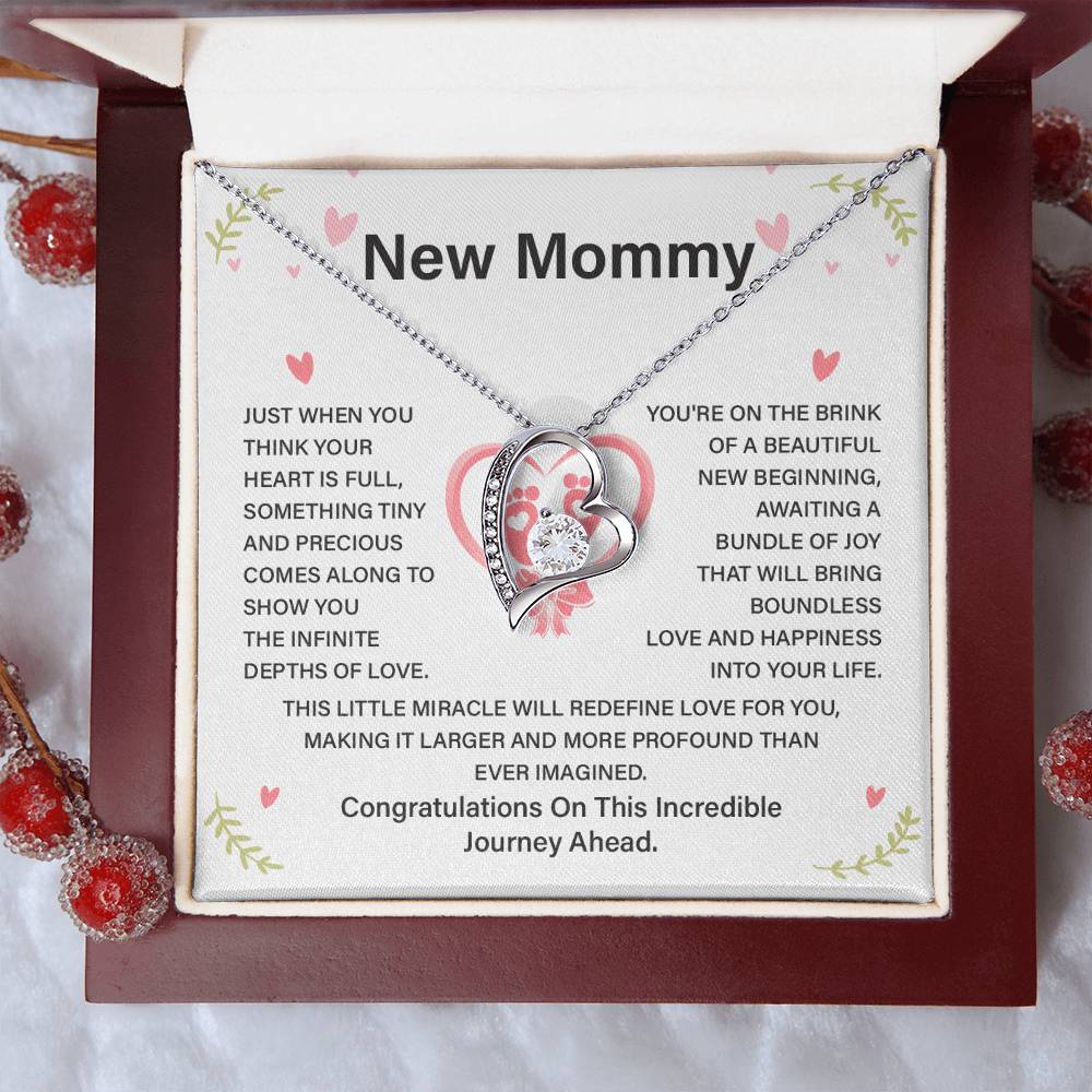 New Mommy Necklace Gift for Expecting Mom