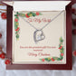 Christmas Heart Necklace Gift for Wife Message Card Included