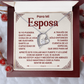 Collar Para Mi Esposa - Regalo Romántico Español con Mensaje de Amor