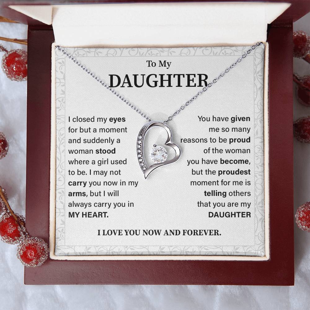 To my daughter i closed my eyes.