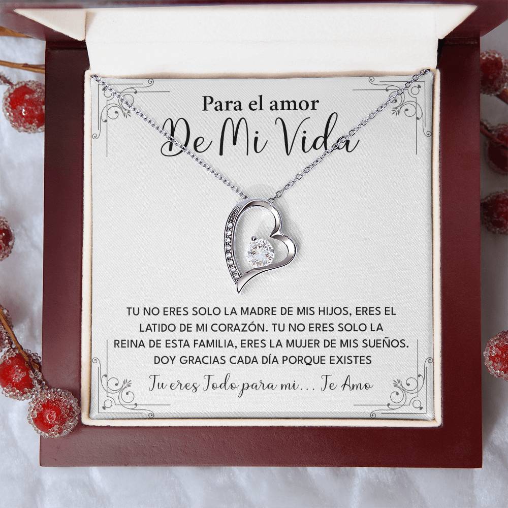 Collar Para El Amor De Mi Vida Madre De Mis Hijos Regalo Romántico Para Esposa Collar Con Frase De Amor Regalo Especial Para Mi Reina Joyería Romántica Para Esposa Regalo De Amor Infinito Regalo De Aniversario Para Mi Esposa Collar De Amor Para Mi Pareja