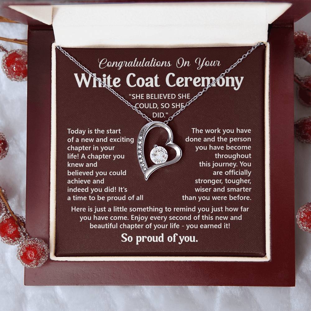 Congratulations On Your White Coat Ceremony You Can Conquer Necklace You Are Amazing Necklace Personal Development Jewelry Motivational Jewelry Gift From Dad Meaningful Gift For Graduates New Chapter Necklace Congratulations Necklace