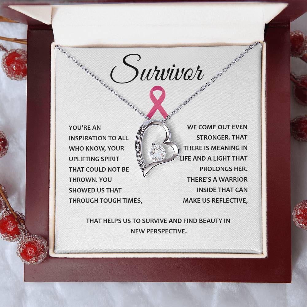 You're A Survivor Survivor Necklace Uplifting Spirit Necklace Meaningful Gift Supportive Gift For Fighters Motivational Jewelry Never Give Up Necklace Cancer Survivor Jewelry Breast Cancer Necklace For Soulmate Stronger Necklace