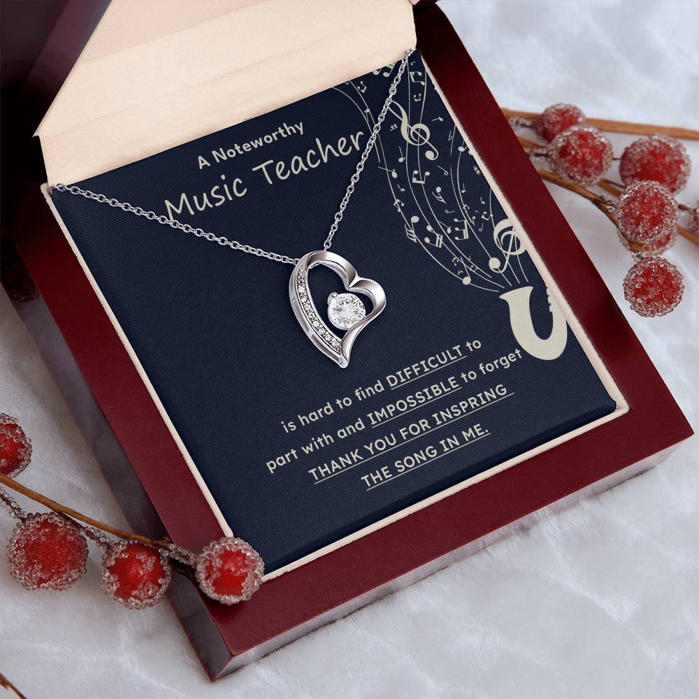 A Noteworthy Music Teacher Artistic Expression Jewelry Melodic Journey Necklace Passion For Music Necklace Soulful Artistry Jewelry Musical Journey Gift Creative Flow Necklace Inspiring Art Jewelry Imaginative Sound Jewelry Cultural Expression Necklace