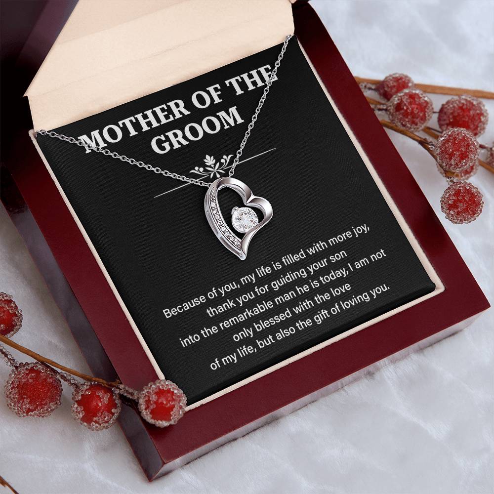 To The Mother Of The Groom Mother Of The Groom Necklace Gift Sentimental Jewelry For Mother Of The Groom Jewelry Gift For Groom's Mom Special Gift For Groom's Mom Meaningful Gift For Groom's Mother Supportive Gift For Mother Unique Gift For Mother