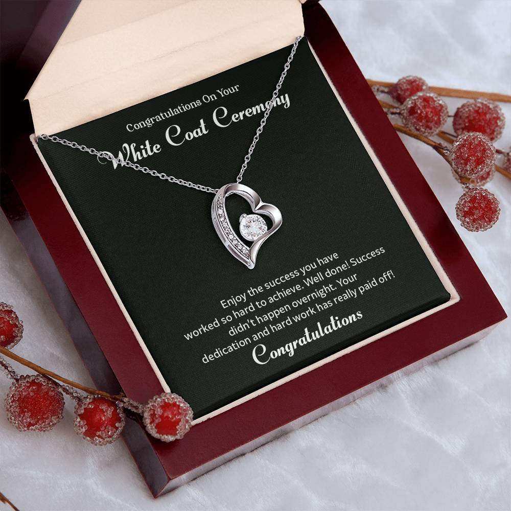 Congratulations On Your White Coat Ceremony Congratulations Necklace Inspirational Jewelry Gift Meaningful Gift For Graduates Proud Of Your Journey Necklace Celebrate Your Success Necklace Emotional Connection Necklace Jewelry For Inspiring Confidence