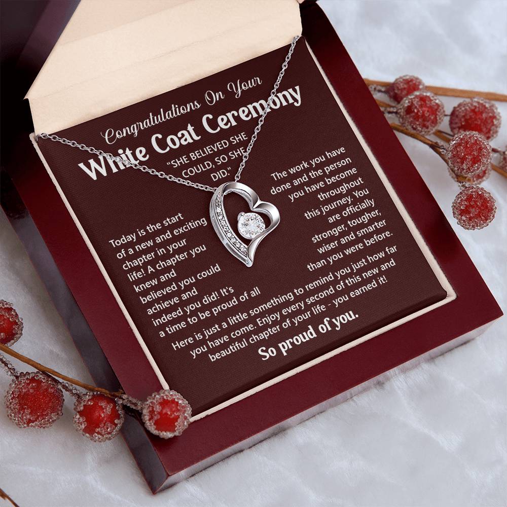 Congratulations On Your White Coat Ceremony You Can Conquer Necklace You Are Amazing Necklace Personal Development Jewelry Motivational Jewelry Gift From Dad Meaningful Gift For Graduates New Chapter Necklace Congratulations Necklace