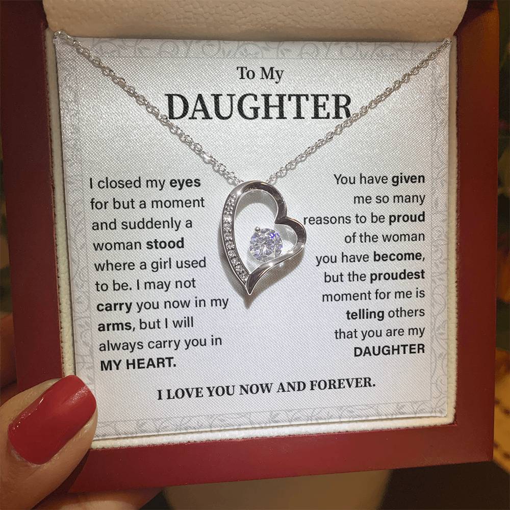 To my daughter i closed my eyes.