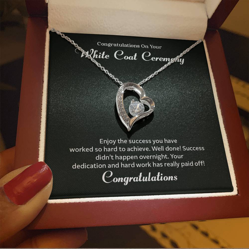 Congratulations On Your White Coat Ceremony Congratulations Necklace Inspirational Jewelry Gift Meaningful Gift For Graduates Proud Of Your Journey Necklace Celebrate Your Success Necklace Emotional Connection Necklace Jewelry For Inspiring Confidence