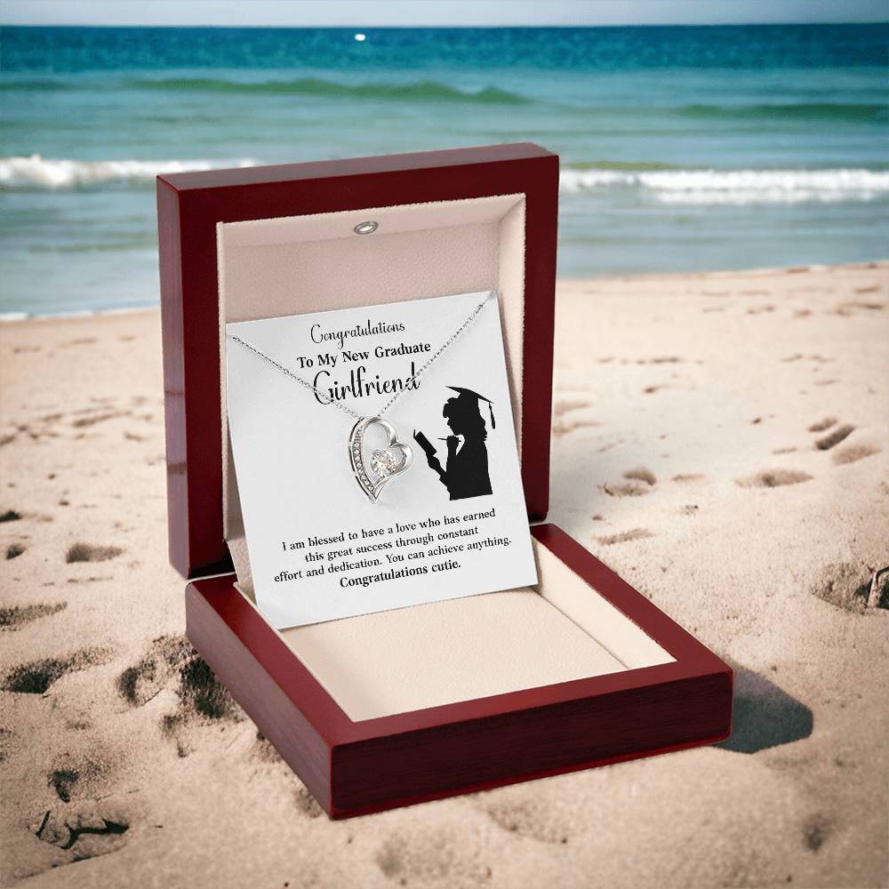 Congratulations To My New Graduate Girlfriend Necklace Necklace For Next Chapter Necklace For Girlfriend’s Potential Proud Partner Graduation Gift Sentimental Gift For New Graduate Gift For Girlfriend’s Graduation Graduate Girlfriend Necklace Gift