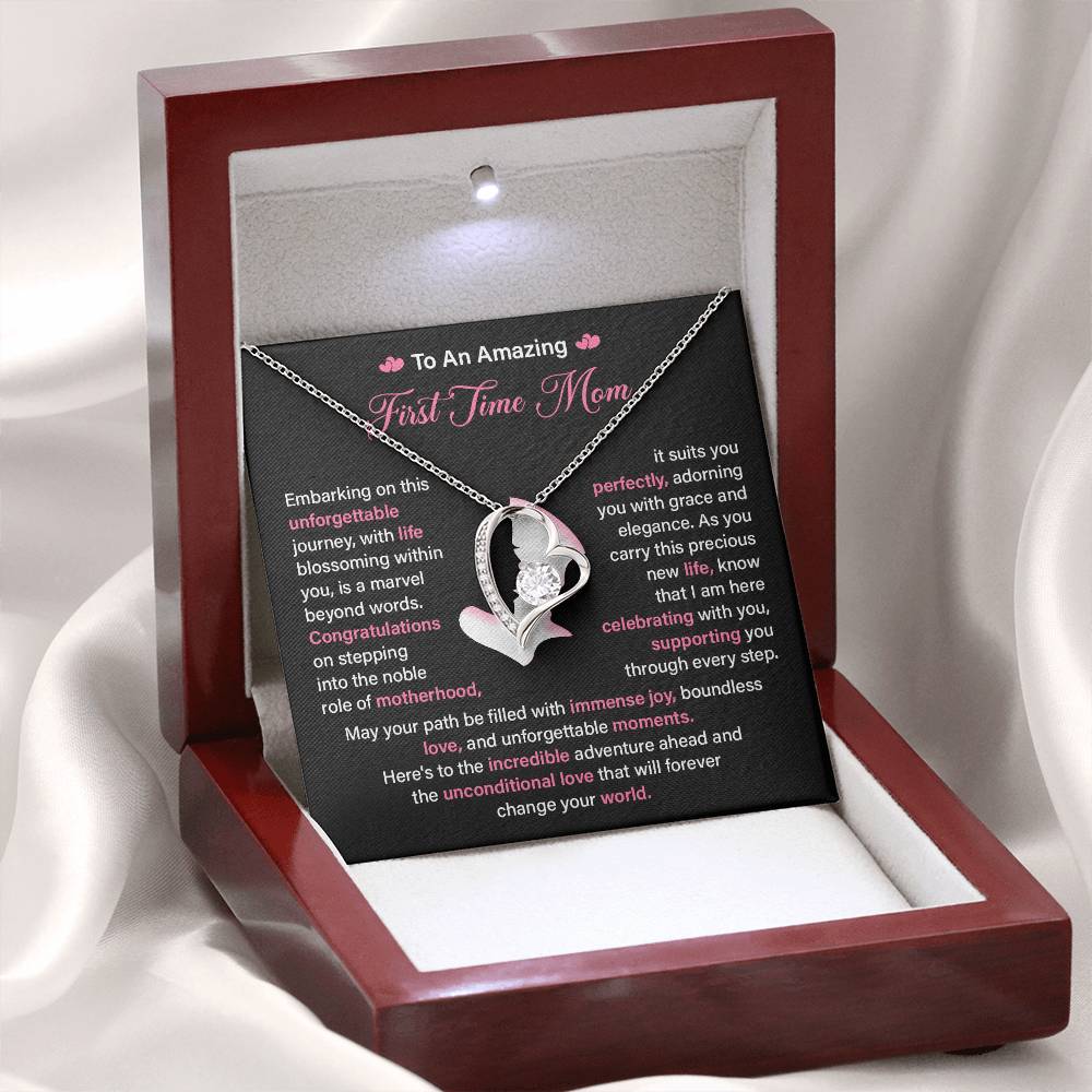 First Time Mom Necklace Gift for Pregnancy